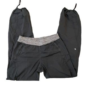 COPY - Lululemon scuba studio track pants drawstring ankle bottom grey size 8